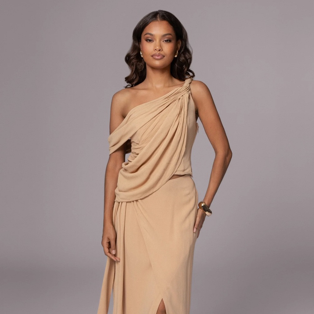 JLuxLabel Diosa Drape Top